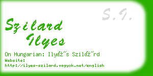 szilard ilyes business card